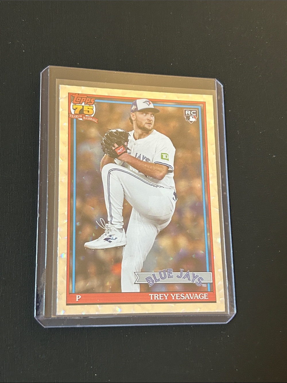 Topps Trey Yesavage Toronto Blue Jays Silver Glitter Rookie Refractor Card